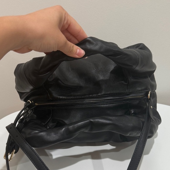 NWT Dries Van Noten Twister Leather Top Handle Shoulder Bag Black Made in Italy - Picture 9 of 16